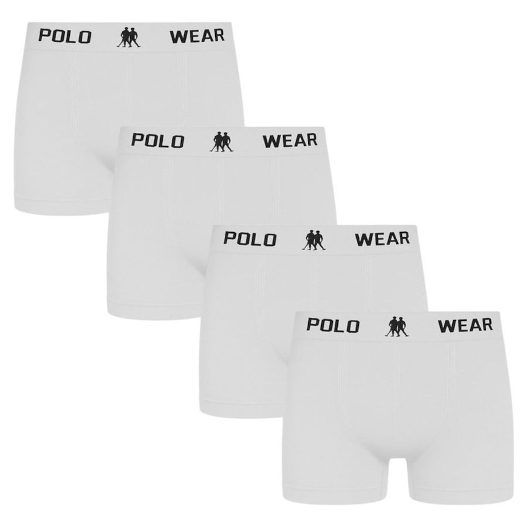 Cueca Boxer Polo Wear - 4 Unidades - Masculina