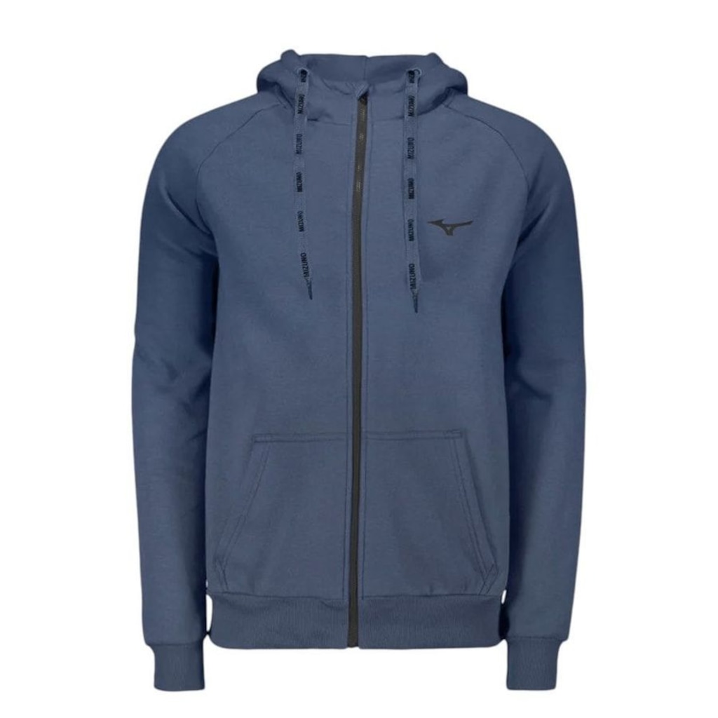 Blusão de Moletom Infantil Mizuno com Capuz Zípper