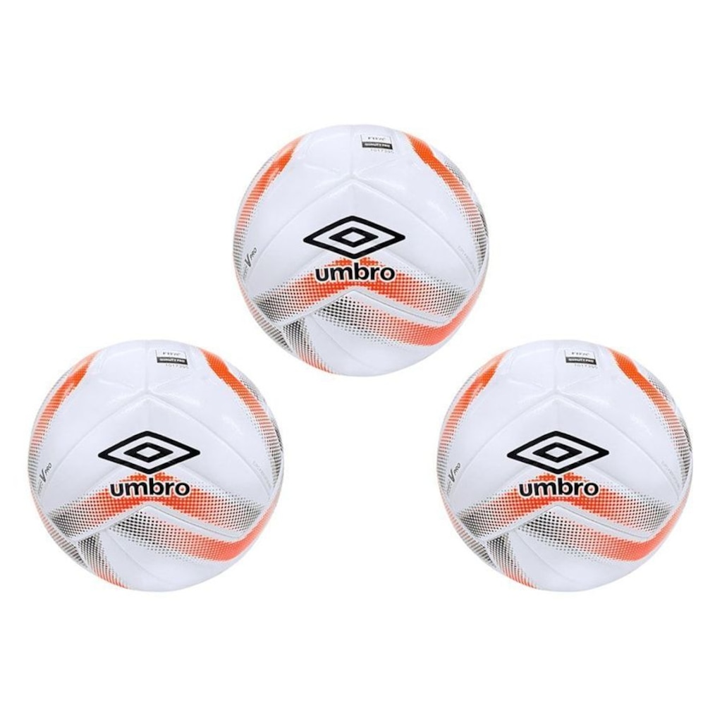 Bola de Futsal Umbro Sala V Pro LNF - 3 Unidades