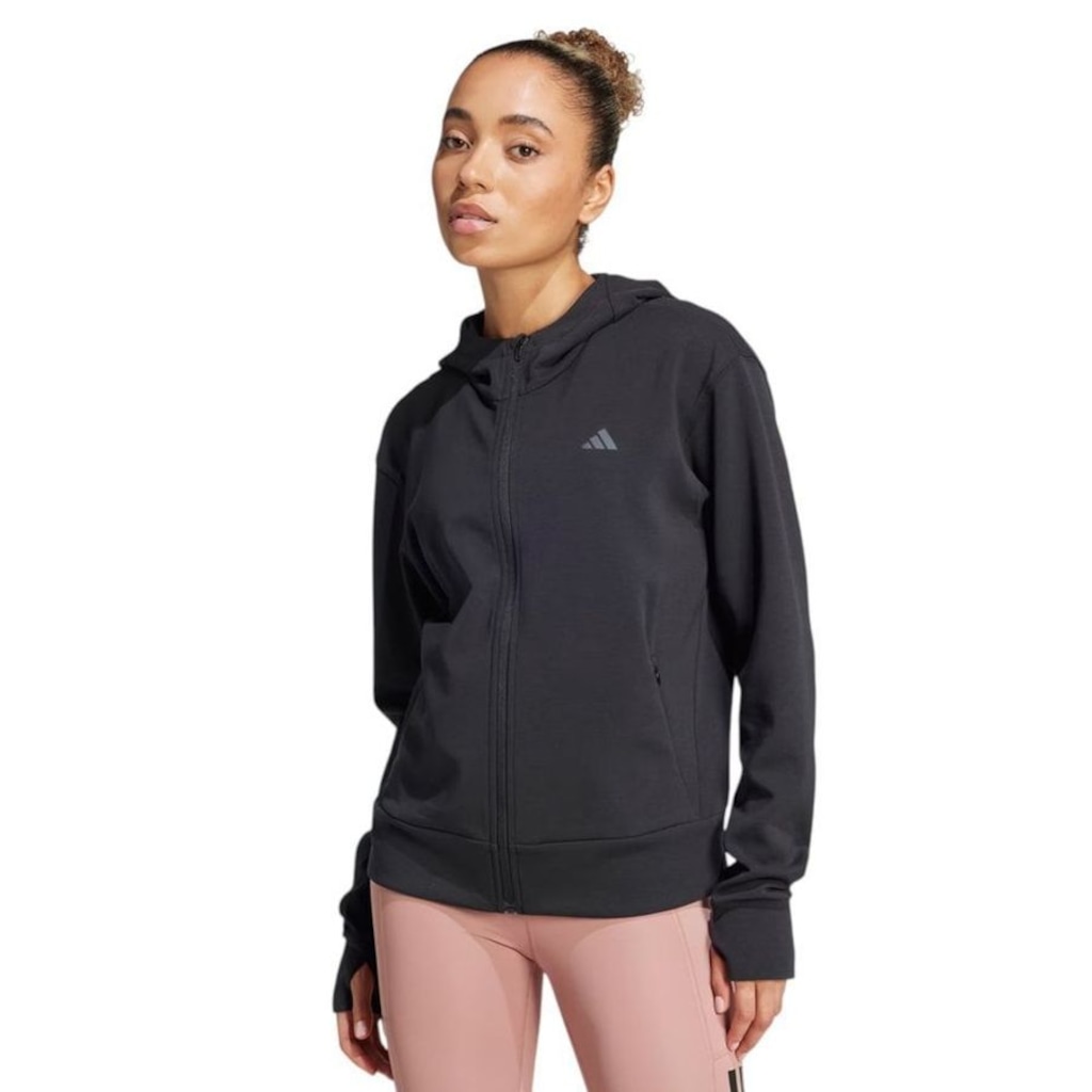 Jaqueta Feminina adidas com Capuz Designed 4 Training