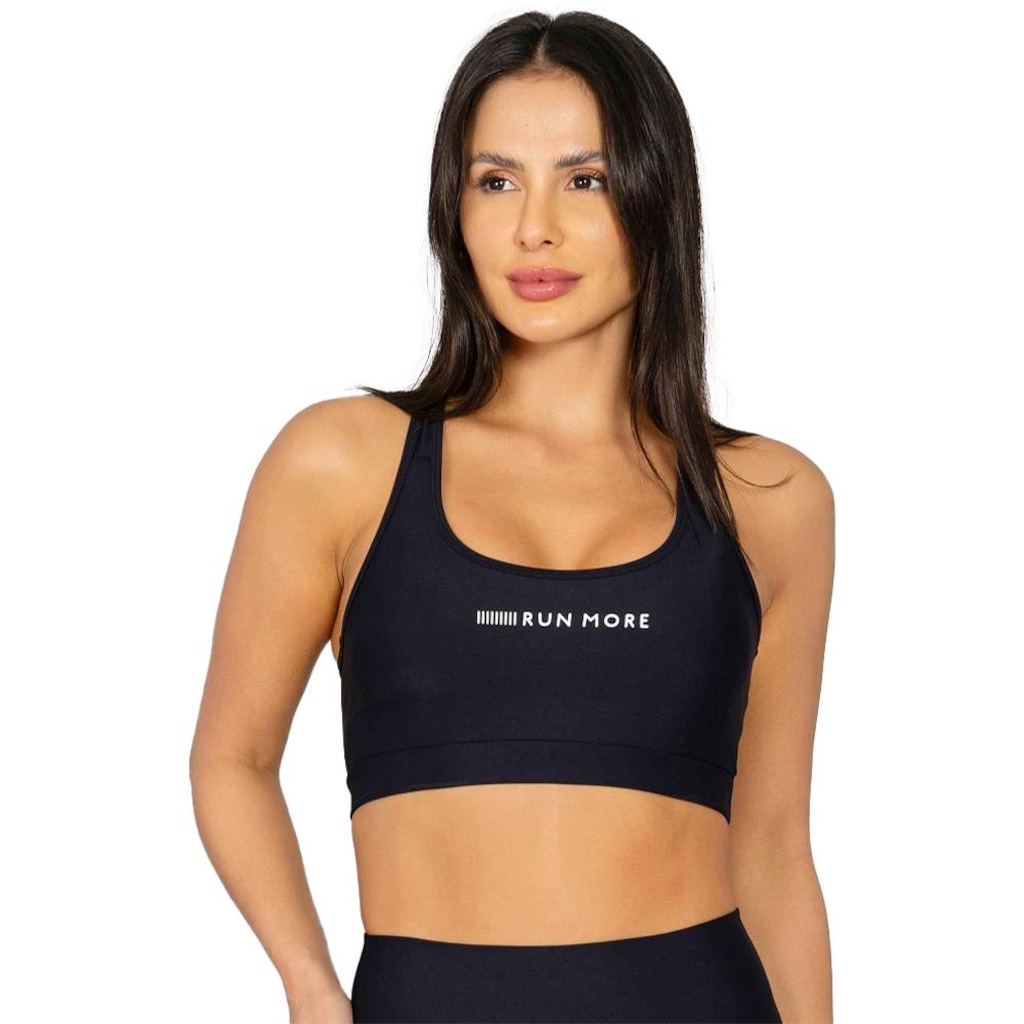 Top Feminino Run More Blok Up Essentials