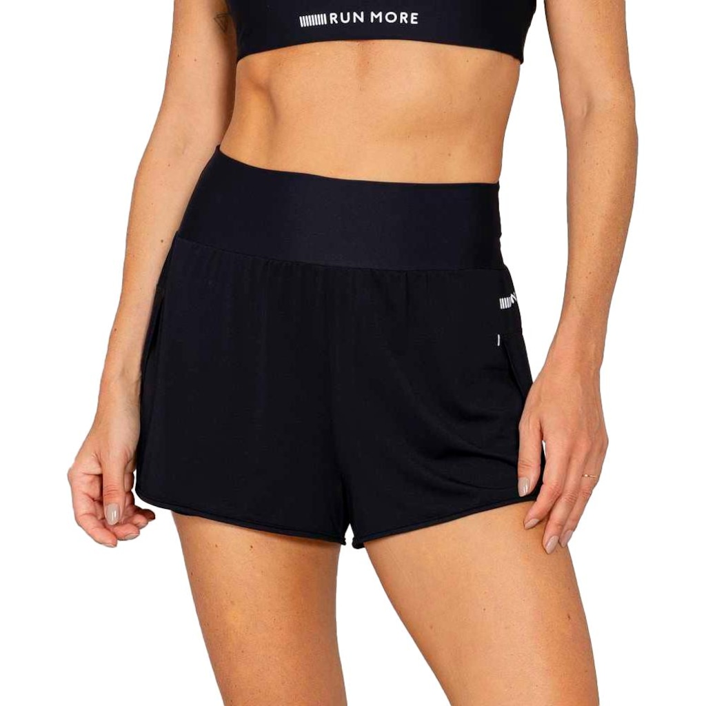 Short Feminino Run More 2 Em 1 Pontos de Luz