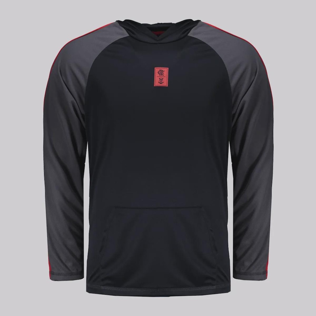 Camisa do Flamengo Manga Longa Laçado Masculina