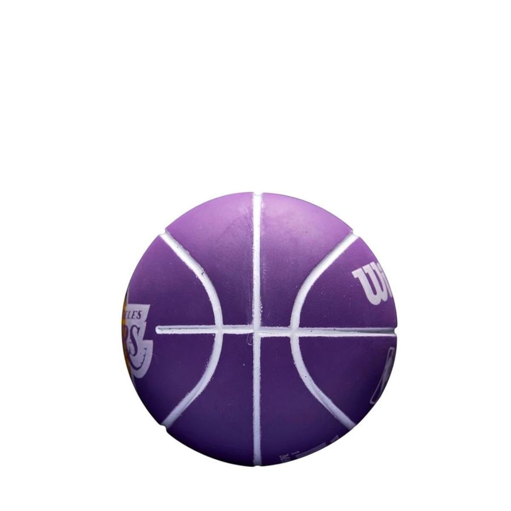Imagem 3 do produto Mini Bola de Basquete Wilson NBA Drib LA Lakers