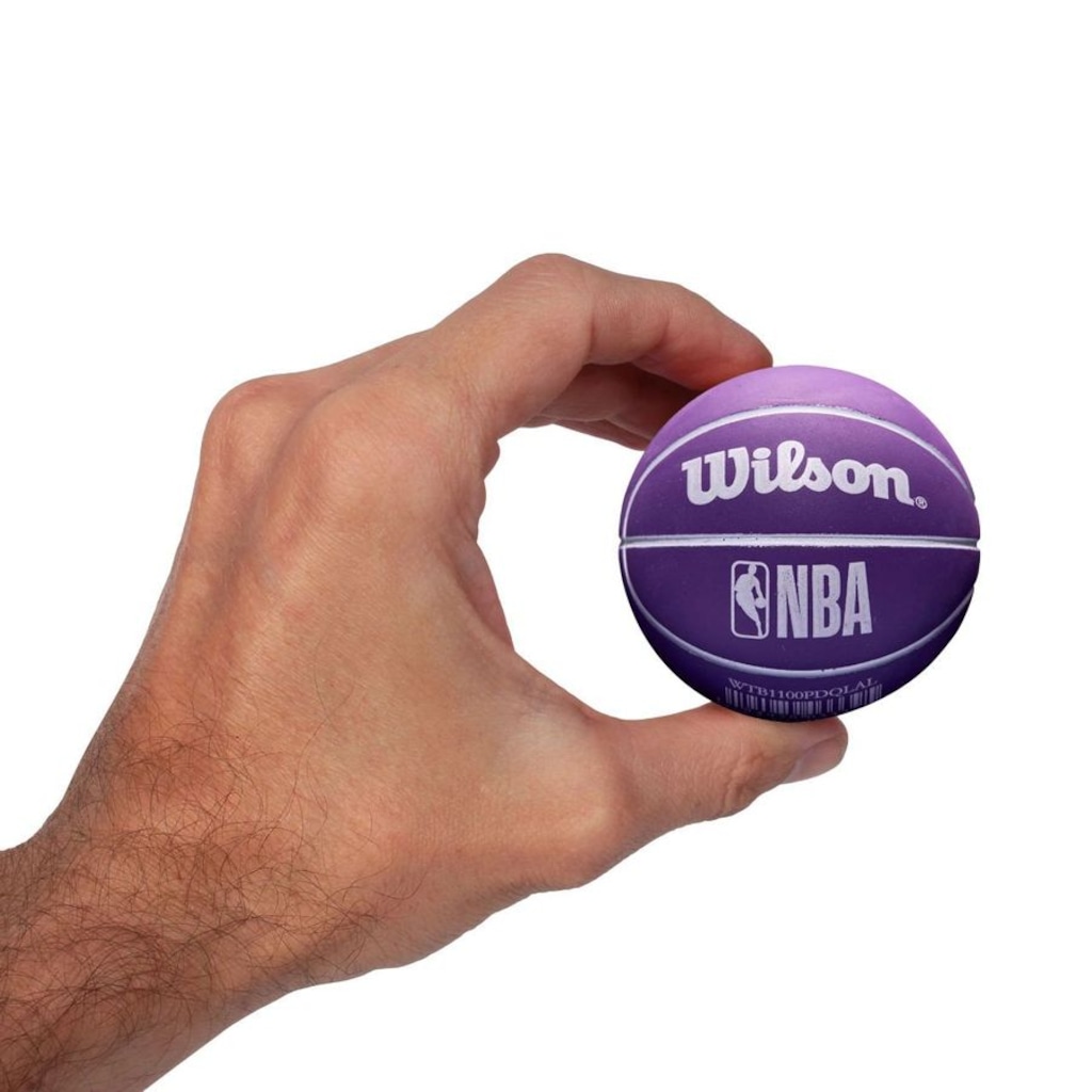 Imagem 4 do produto Mini Bola de Basquete Wilson NBA Drib LA Lakers