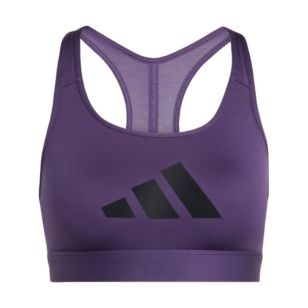 Top Feminino adidas Logo Powereact Suporte Médio