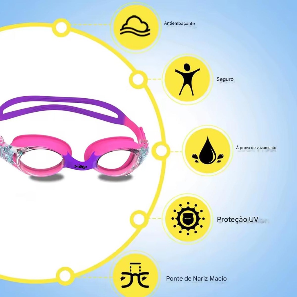 Imagem 2 do produto Óculos de Natação Gold Sports Kids Little Bubble - Adulto