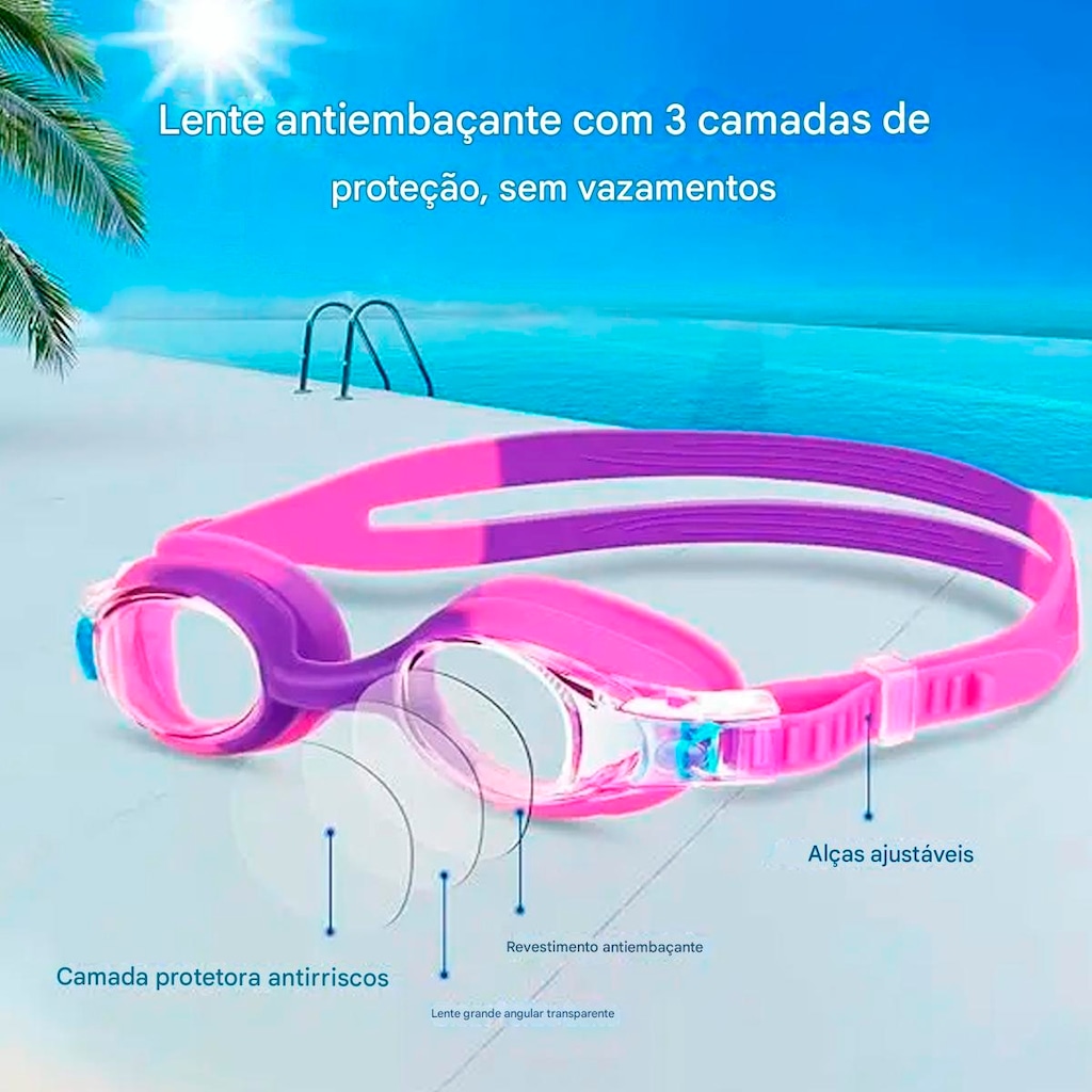 Imagem 4 do produto Óculos de Natação Gold Sports Kids Little Bubble - Adulto