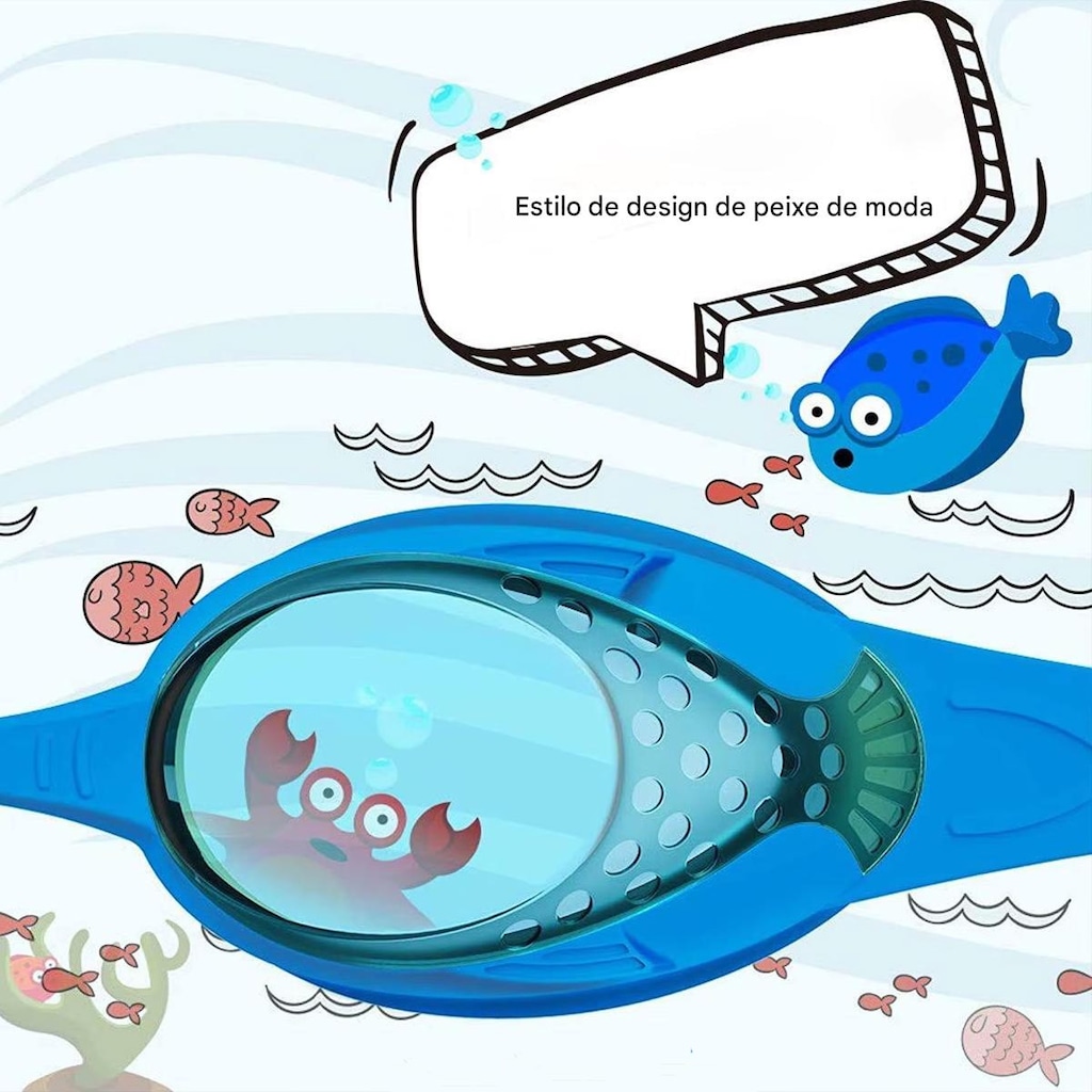 Imagem 2 do produto Óculos de Natação Gold Sports Little Fish Premium 5.0 High Definition - Infantil