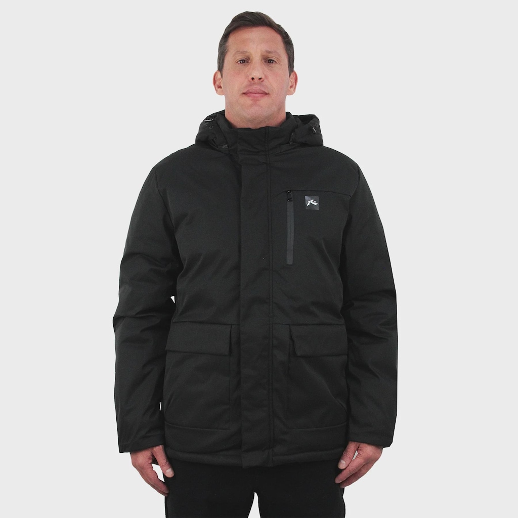 Jaqueta Masculina Rusty com Capuz Barrow Black