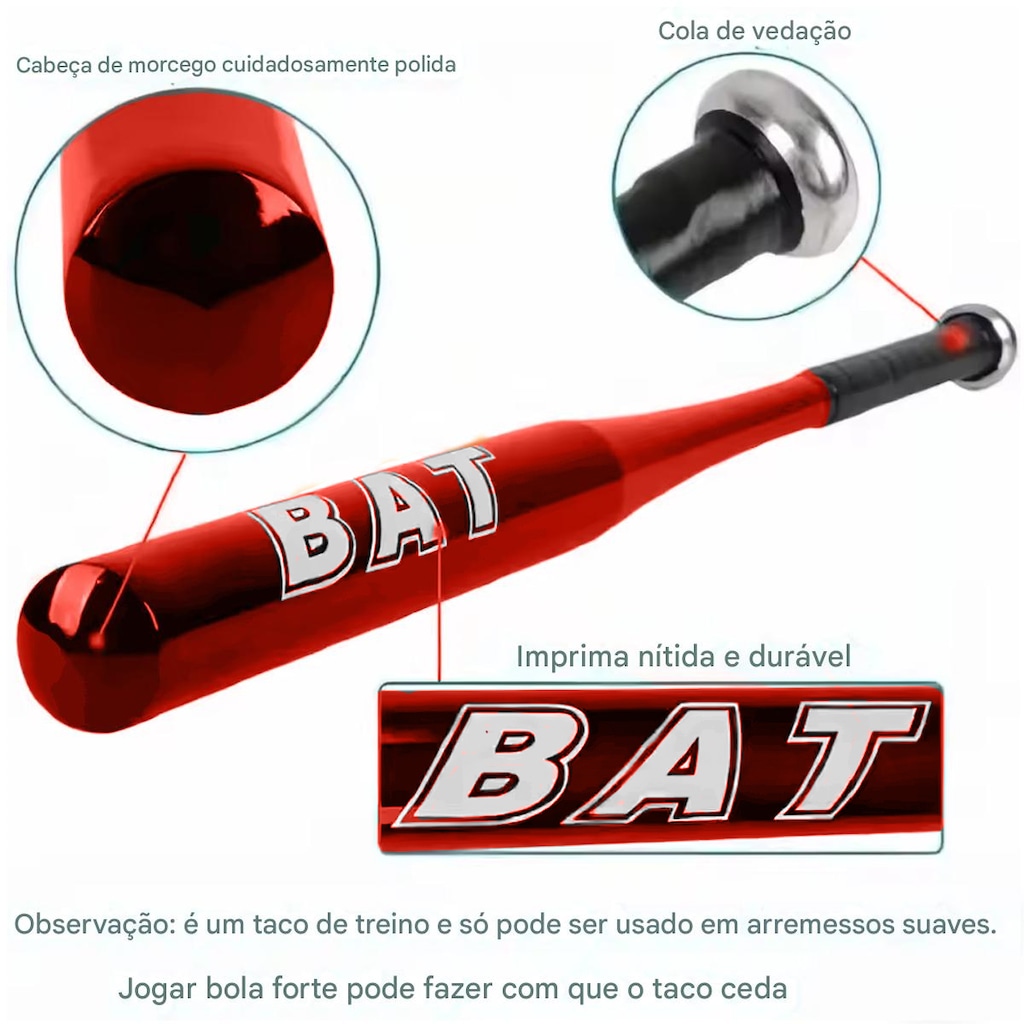 Imagem 4 do produto Taco de Alumínio Gold Sports Bat 51 cms - Infantil