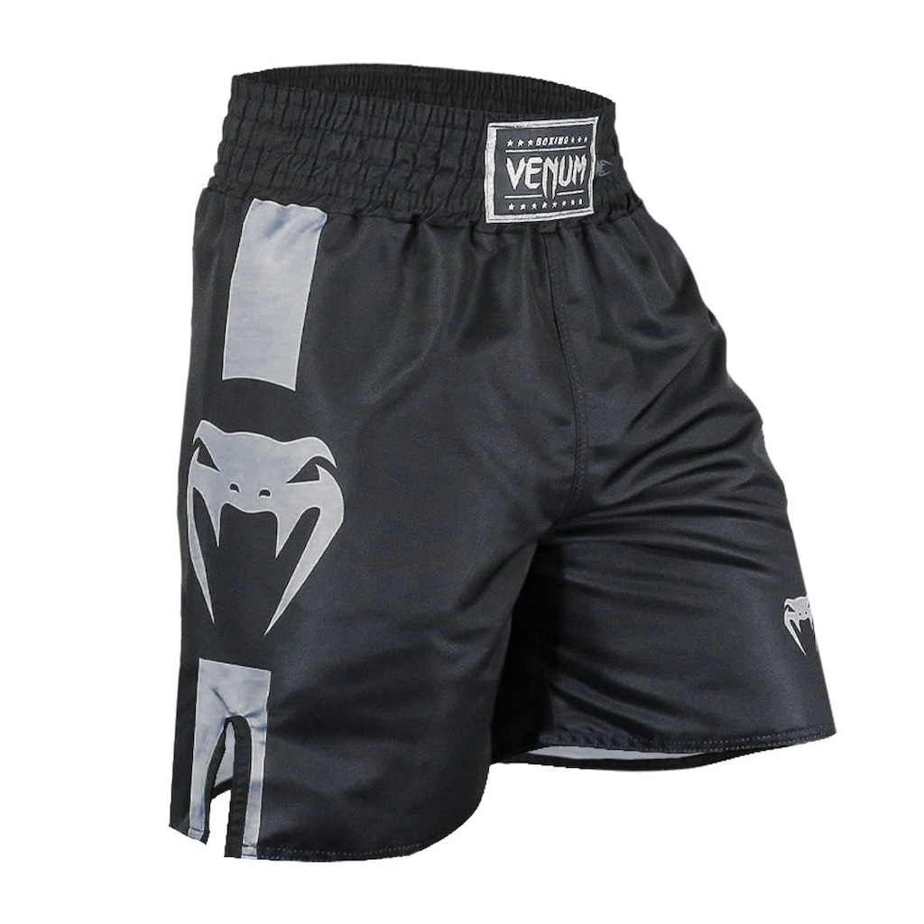 Short Boxe Venum Logo Performance Silver