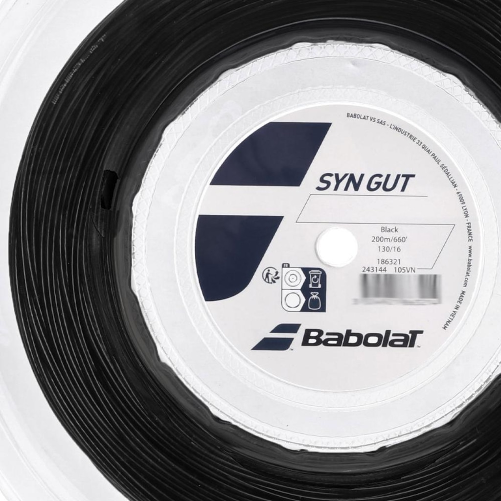 Imagem 3 do produto Corda Babolat Syn Gut 16L 1.30mm Rolo com 200 Metros