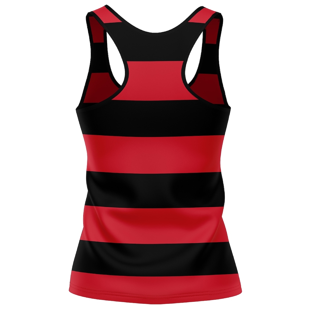 Imagem 2 do produto Camisa do Flamengo Regata Fla Tri Rubro-Negro Braziline Feminina