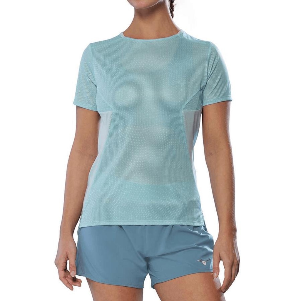 Camiseta Mizuno DryAeroFlow Graphic Corrida Feminina