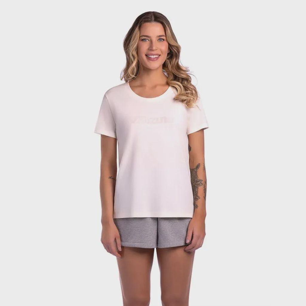 Camiseta Mizuno Basic Run Bird Feminina