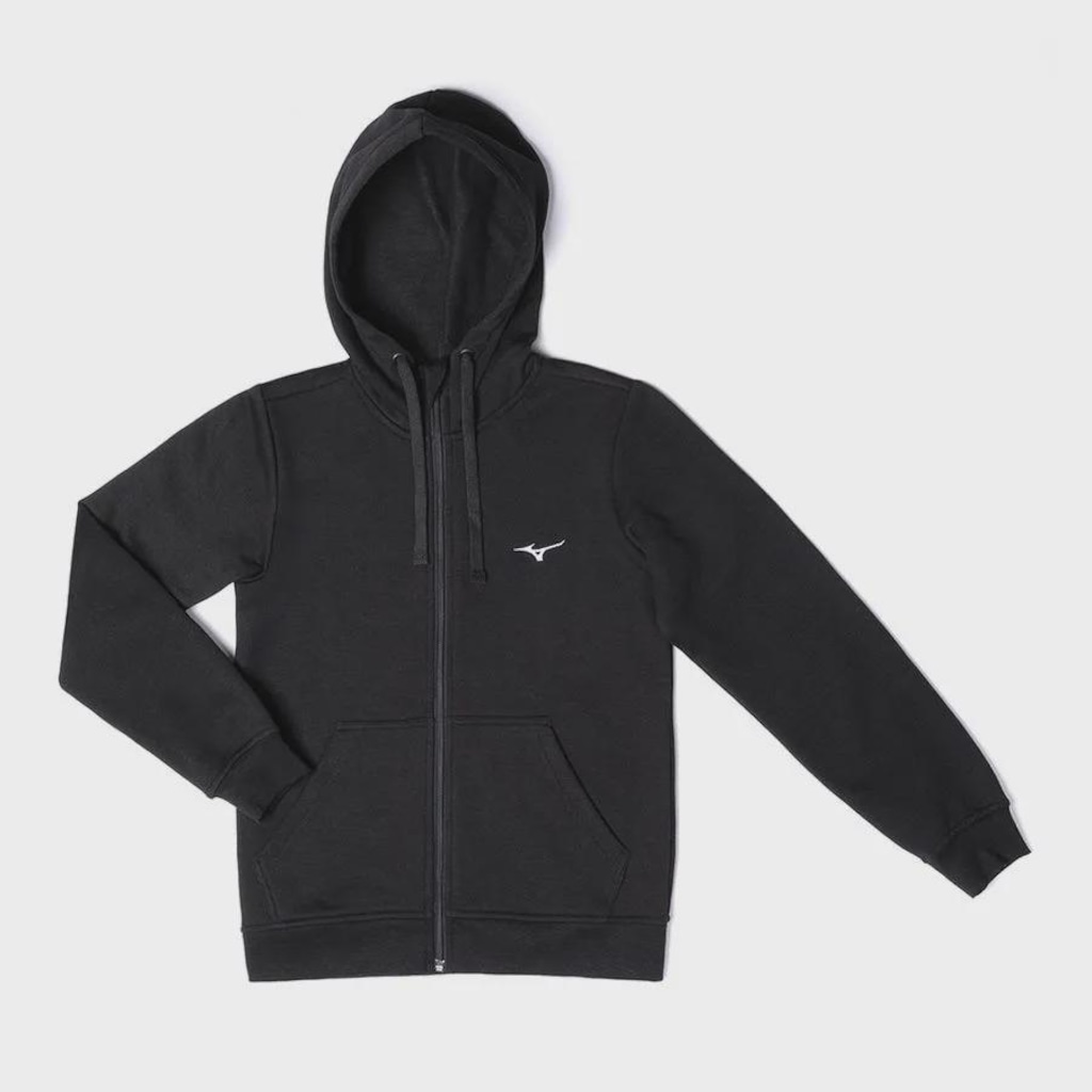Blusão de Moletom Infantil Mizuno com Capuz Zipper