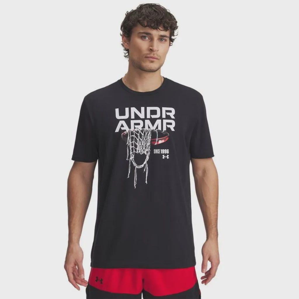 Camiseta Under Armour Hoops Net Basquete Masculina
