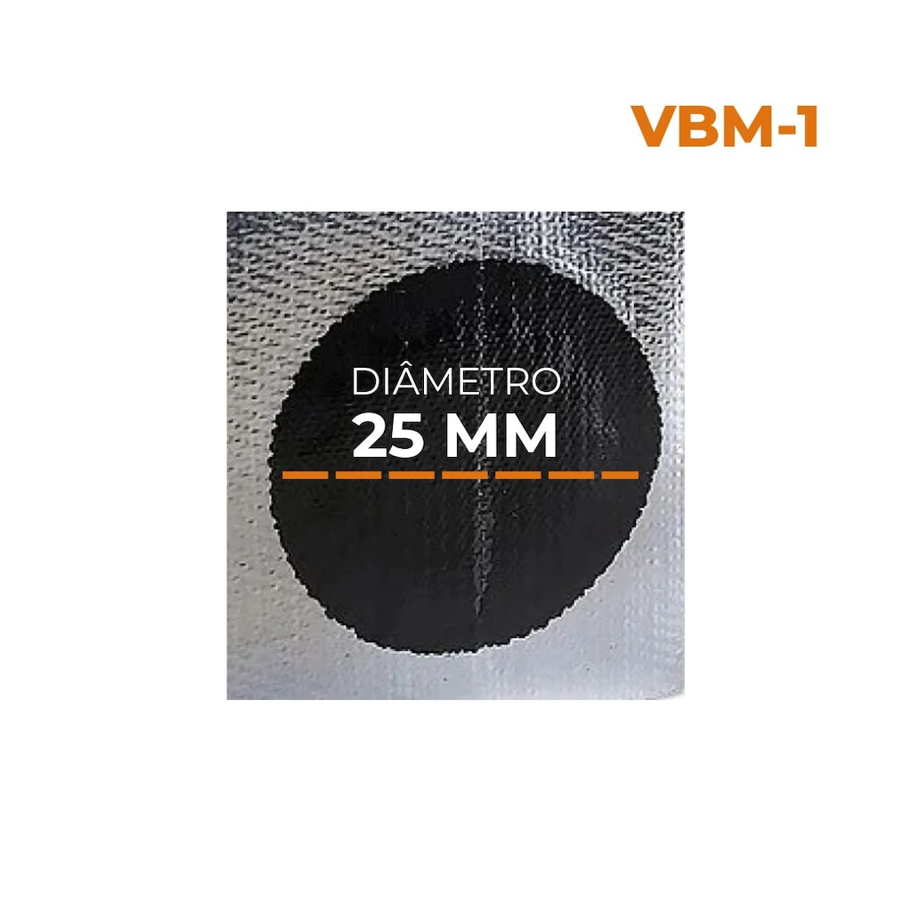 Imagem 3 do produto Kit 10 un remendo reparo 25 mm câmara de ar bike moto Vulcaflex
