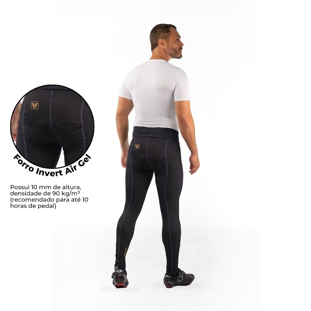 Imagem 2 do produto Calça Ciclismo Free Force Performance Invert Gel Masculina