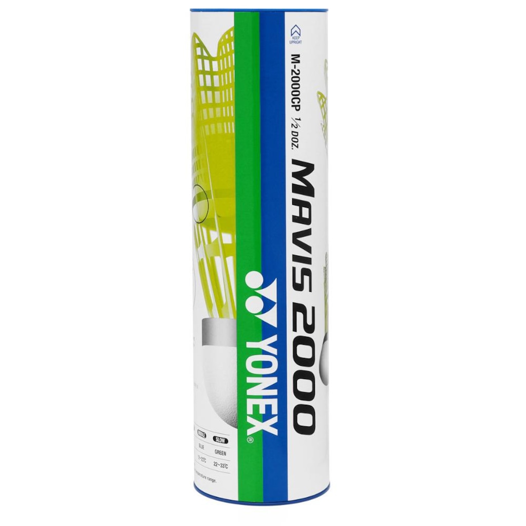 Imagem 2 do produto Peteca Yonex Mavis 2000 Tubo com 6 Unidades