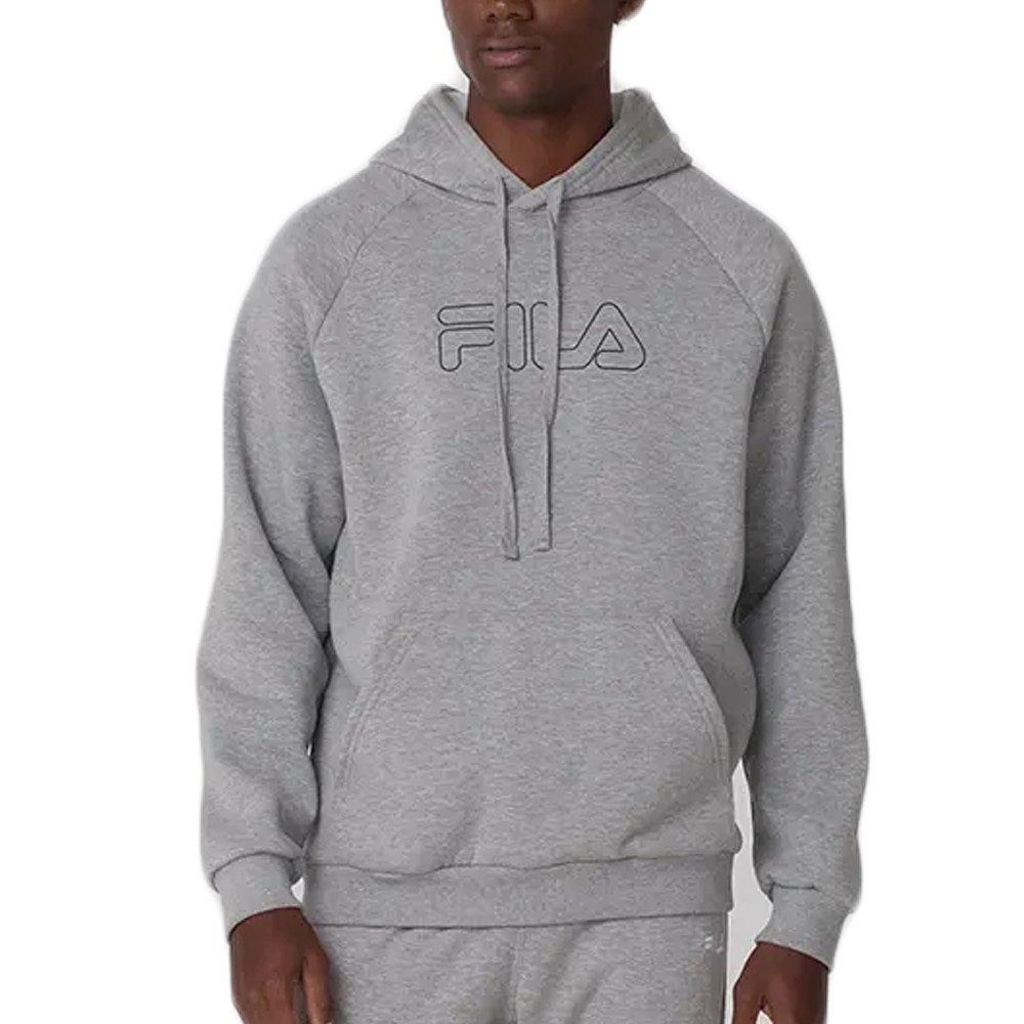 Blusão de Moletom Masculino Fila com Capuz Letter Outline