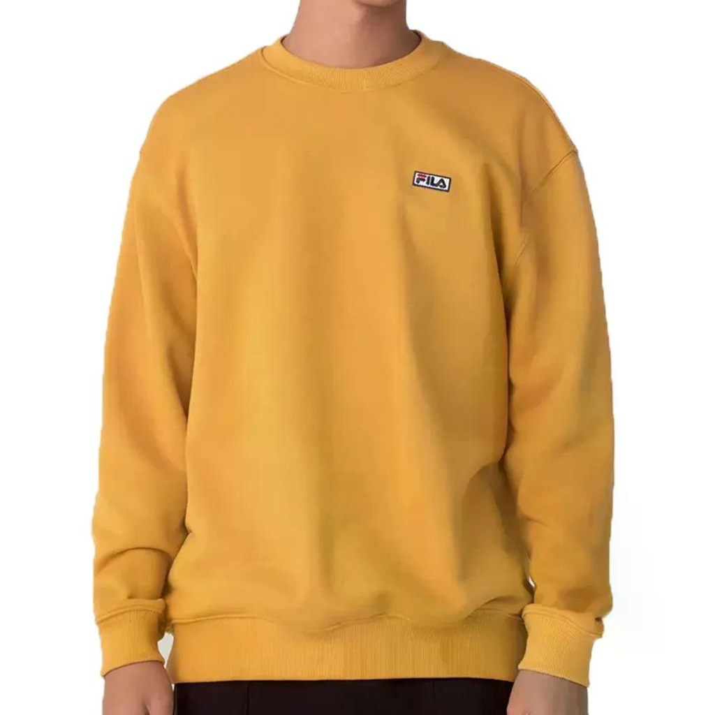 Blusão de Moletom Masculino Fila sem Capuz Letter 2