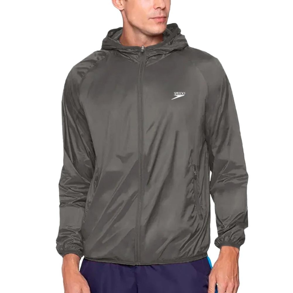 Jaqueta Corta Vento Masculina Speedo com Capuz Essential
