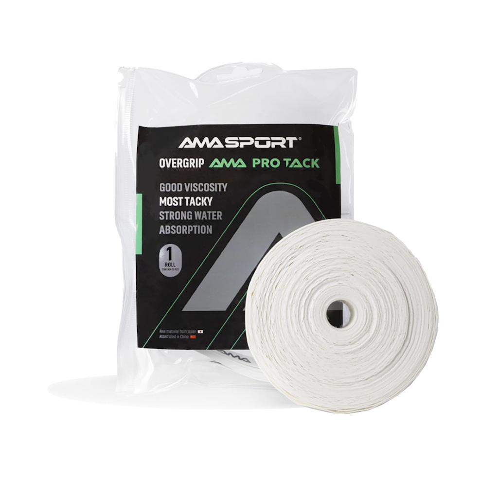 Overgrip Ama Sport Ama Pro Tack Branco - Rolo 15 Unidades