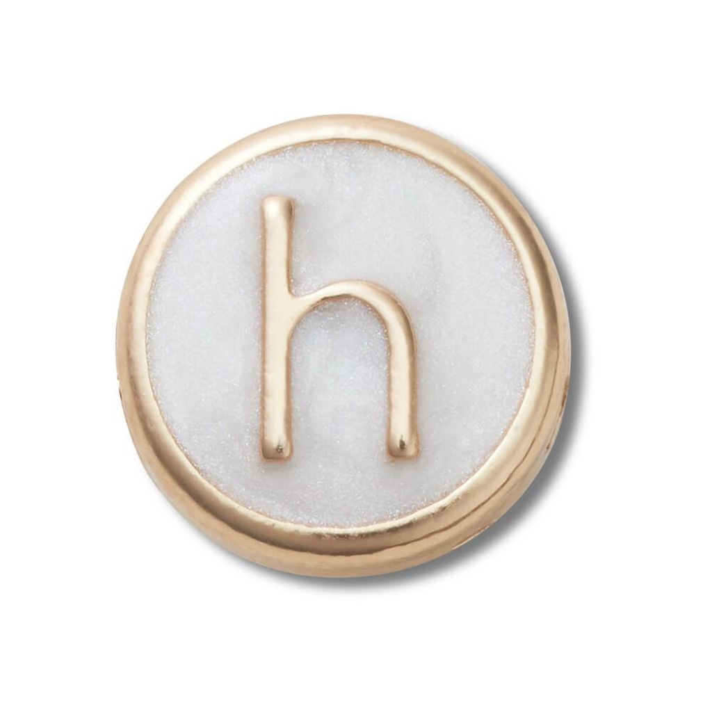 Jibbitz™ letra h pequena perolizada unico - Unissex