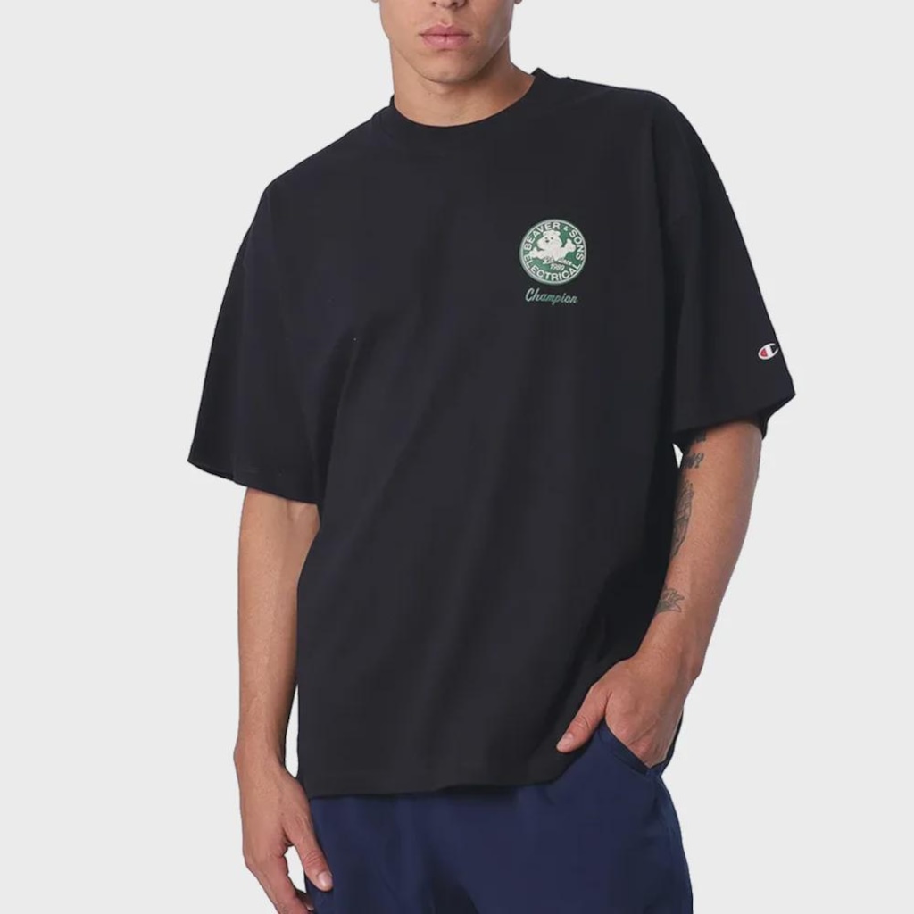 Camiseta Oversized Champion Beaver And Sons