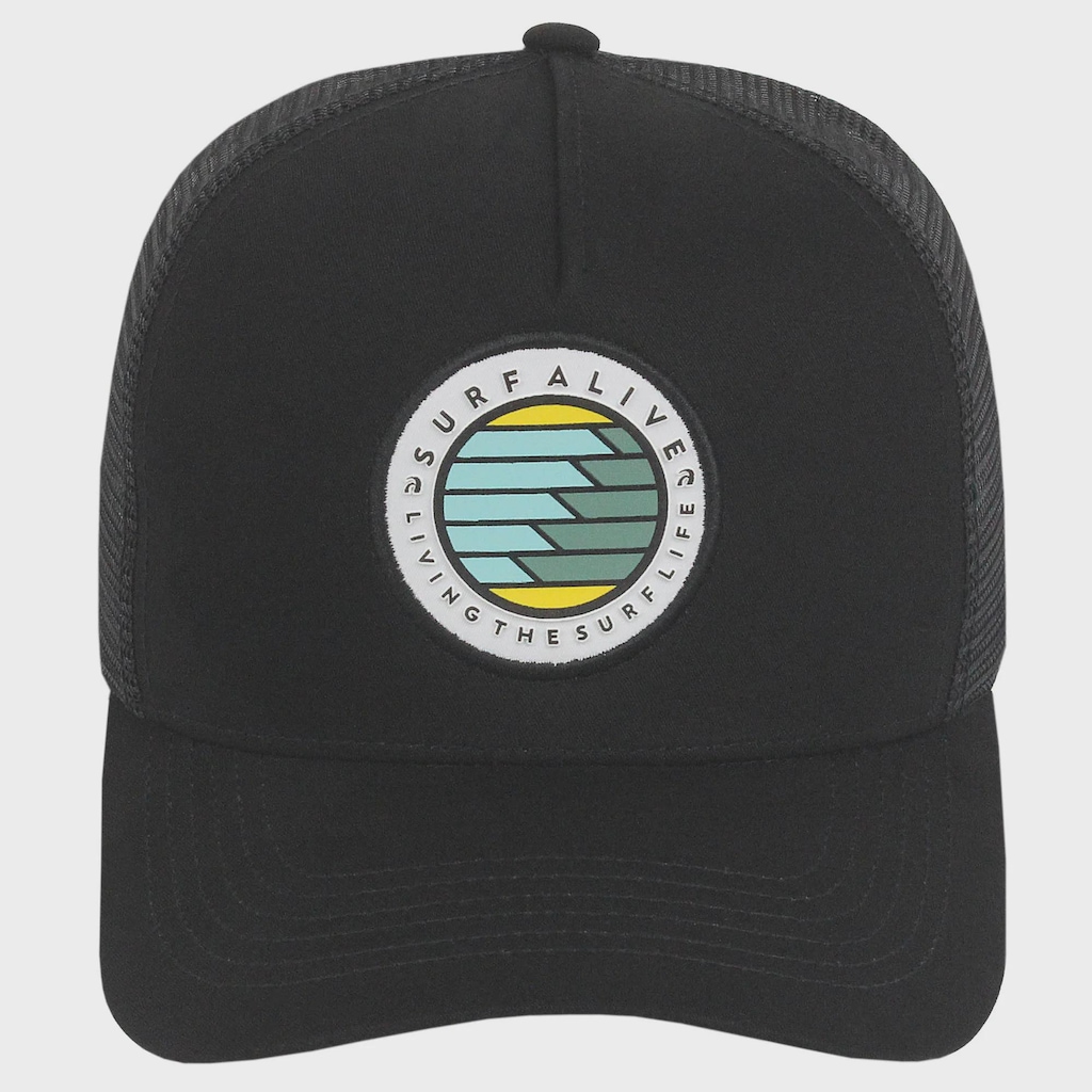 Boné Adulto Surf Alive Trucker Waves Aba Curva