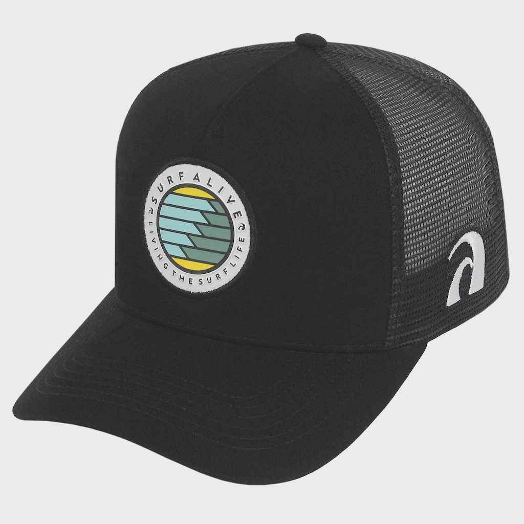 Imagem 3 do produto Boné Adulto Surf Alive Trucker Waves Aba Curva