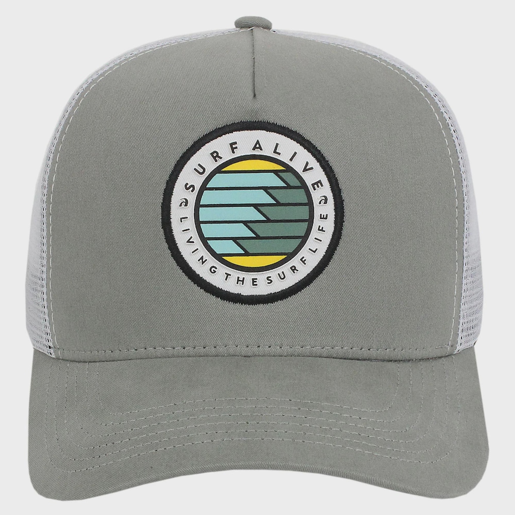 Boné Adulto Surf Alive Trucker Waves Aba Curva