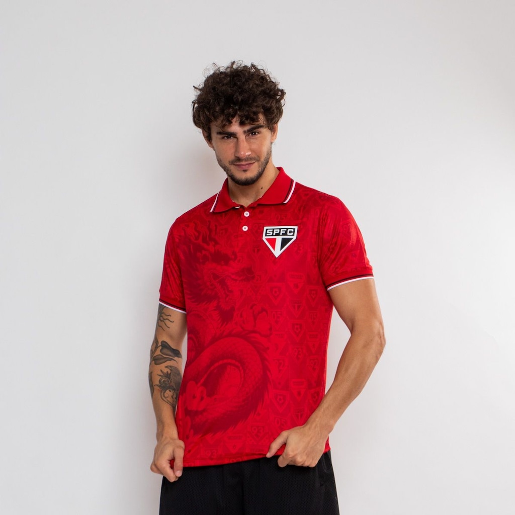 Imagem 4 do produto Camiseta Polo do São Paulo Surf Center Oficial Escudo