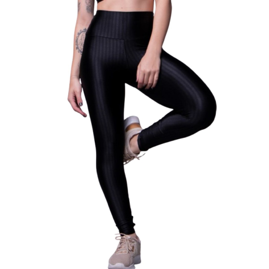 Imagem 3 do produto Conjunto Top e Calça New Zig 3D Fitness Vekyo Alta Compressão Feminina