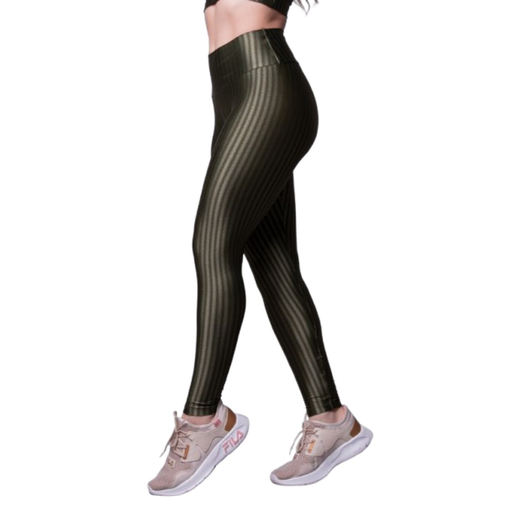 Imagem 3 do produto Conjunto Top e Calça New Zig 3D Fitness Vekyo Alta Compressão Feminina
