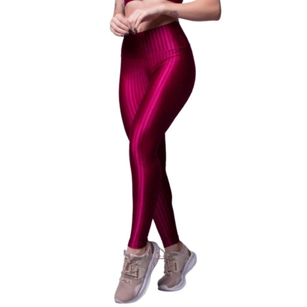 Imagem 3 do produto Conjunto Top e Calça New Zig 3D Fitness Vekyo Alta Compressão Feminina