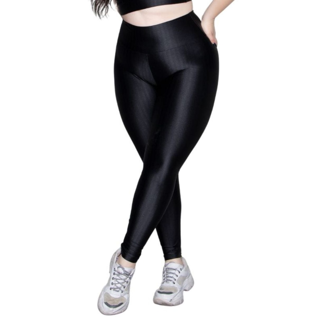 Calça Legging Plus Size New Zig 3D Vekyo Cós Alto Feminina