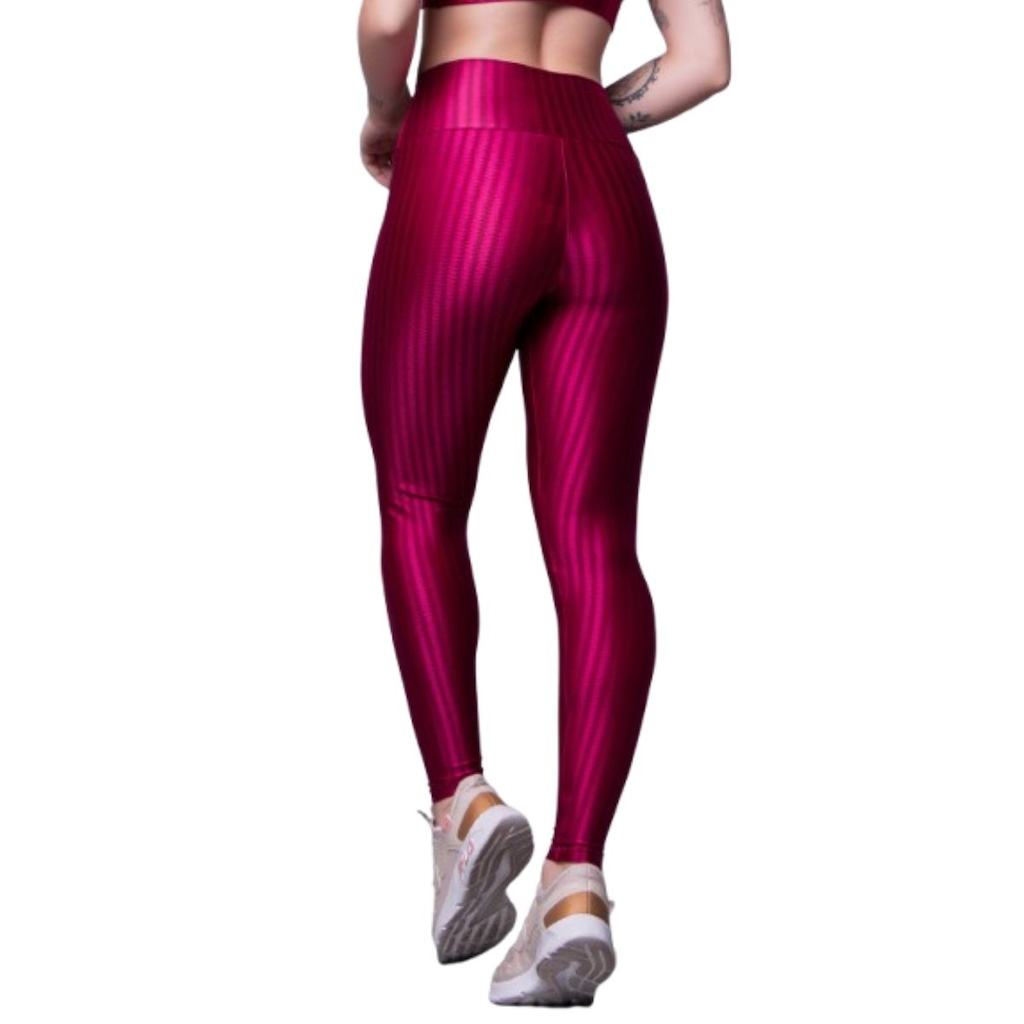Imagem 2 do produto Calça Legging Plus Size New Zig 3D Vekyo Cós Alto Feminina