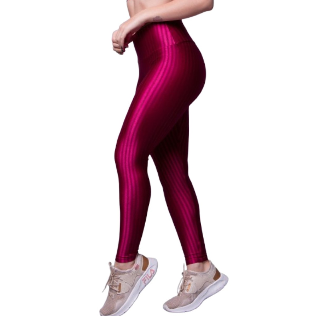 Imagem 3 do produto Calça Legging Plus Size New Zig 3D Vekyo Cós Alto Feminina