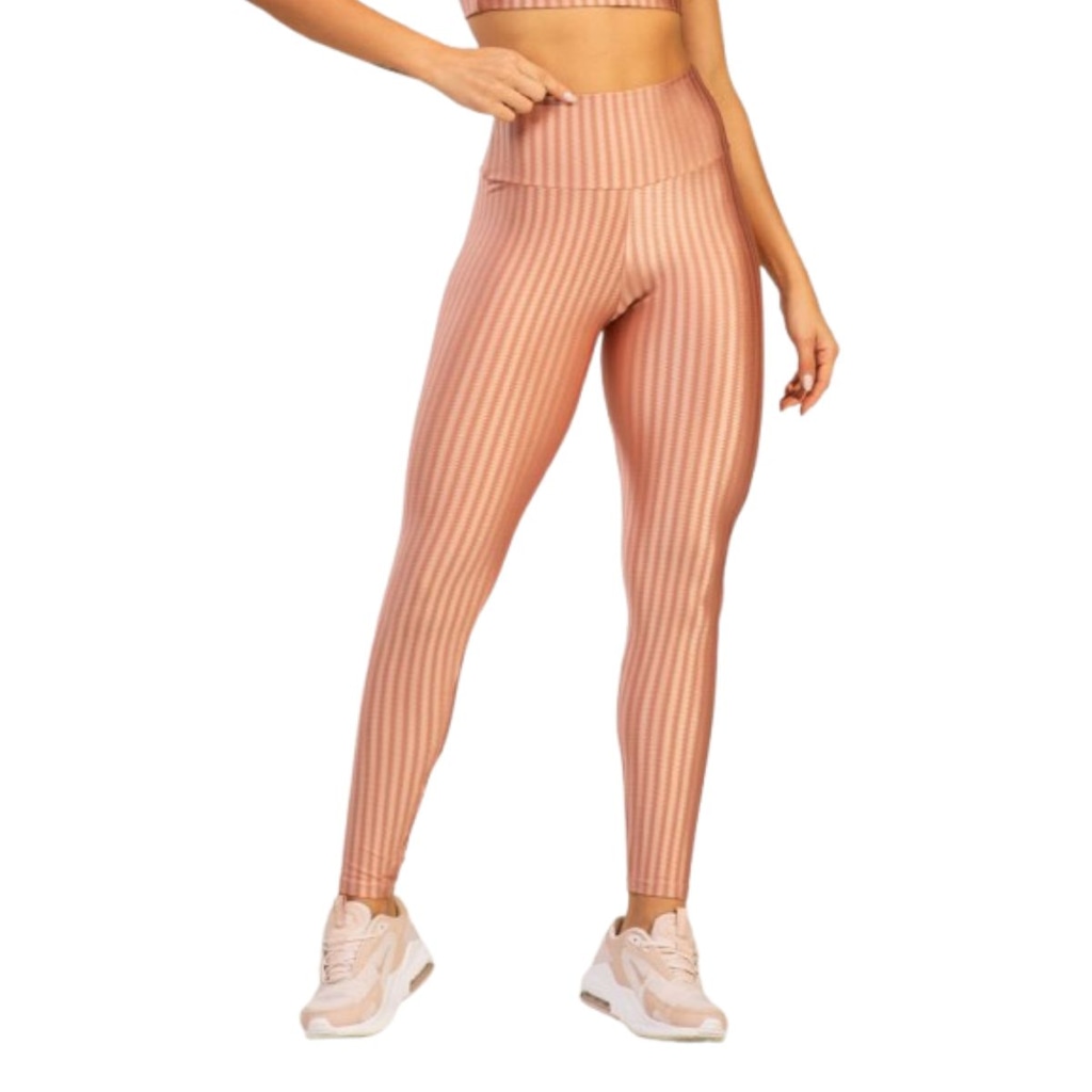Calça Legging New Zig 3D Vekyo Cós Alto Feminina