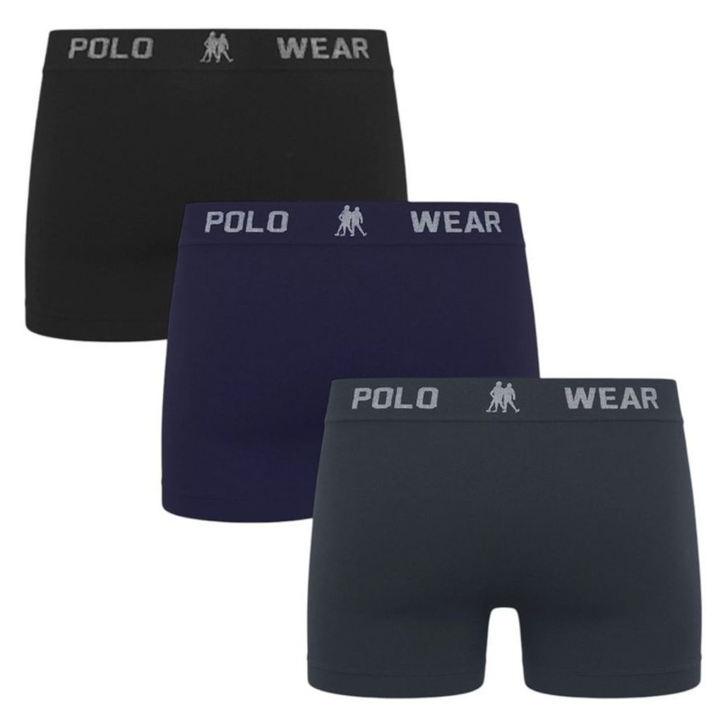Imagem 2 do produto Kit 3 Cuecas Boxer Polo Wear Masculina
