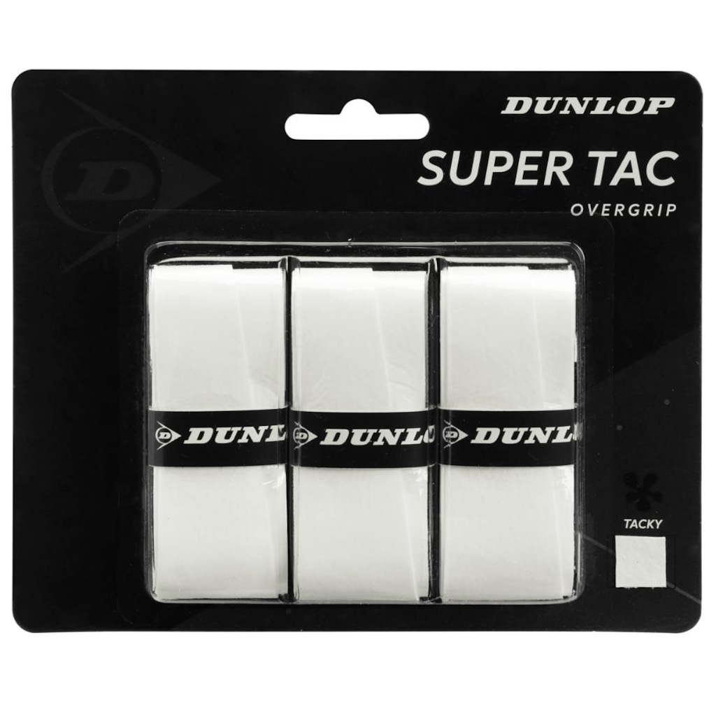Overgrip Dunlop Super Tac com 3 Unidades