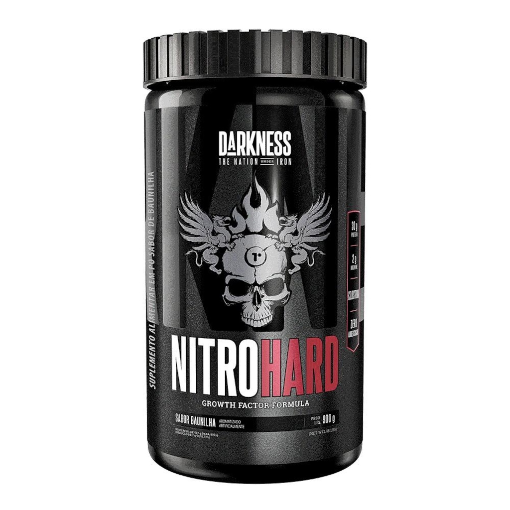 Whey Protein Darkness Nitrohard Baunilha 900g Pote