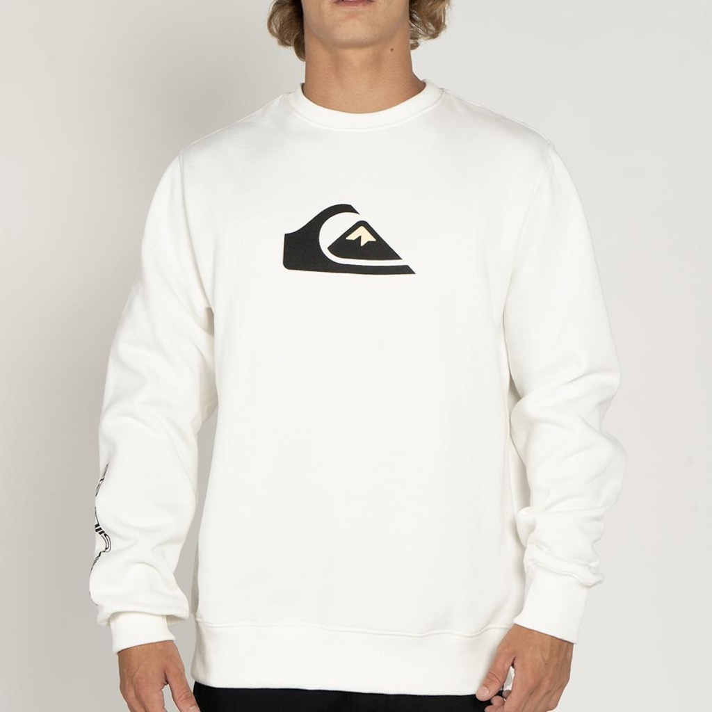 Blusão de Moletom Quiksilver Comp Logo WT25 Masculino