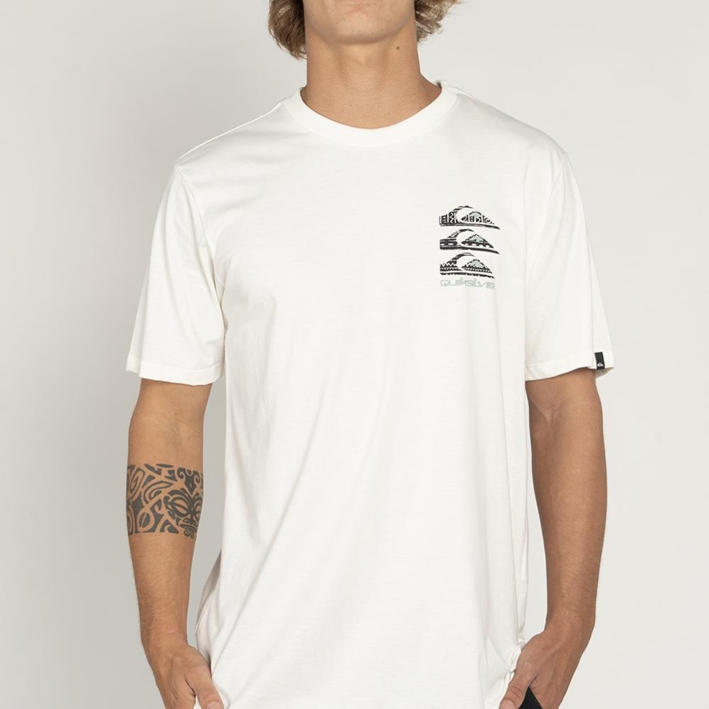 Camiseta Quiksilver Vertical Logo Plus Size WT25 Masculina