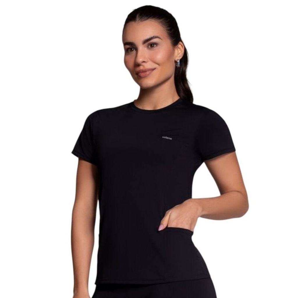 Camiseta Selene com Recorte Lateral Feminina