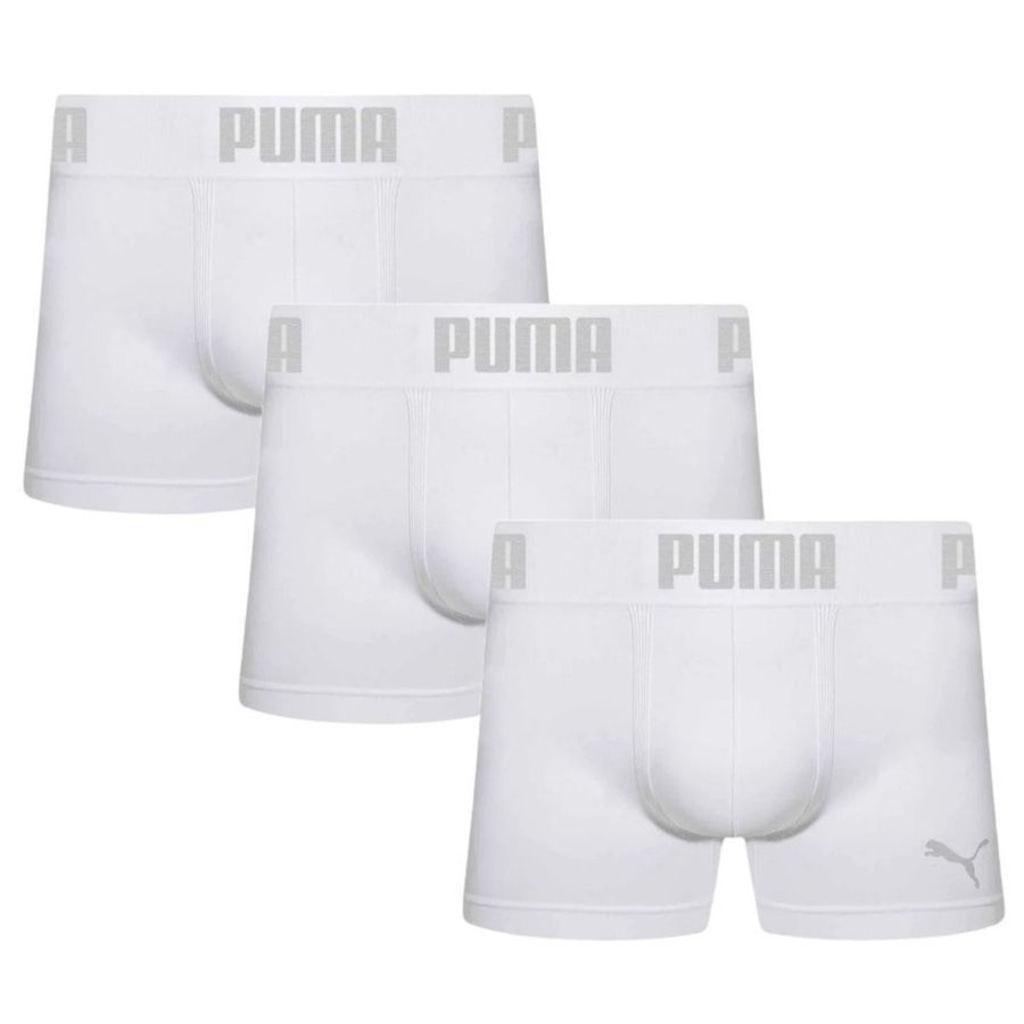 Cueca Boxer Puma Sem Costura - 3 Unidades - Masculina