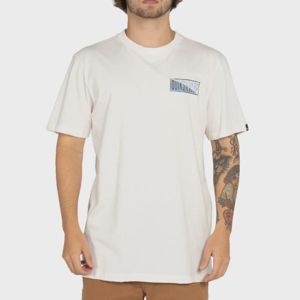 Camiseta Masculina Quiksilver Crossed Out Snow